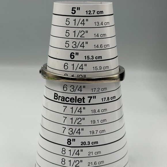 3/$30 Folio Watch Women Silver Bangle Band Floating Crystal Accent Works 6.75" - Picture 12 of 14